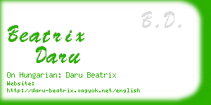 beatrix daru business card